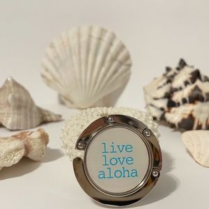 Live Love Aloha handbag hook
